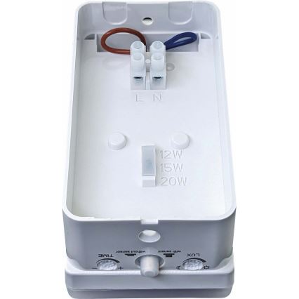 LED Applique extérieure dimmable avec capteur de mouvement et crépusculaire LED/12/15/20W/230V IP65 blanche