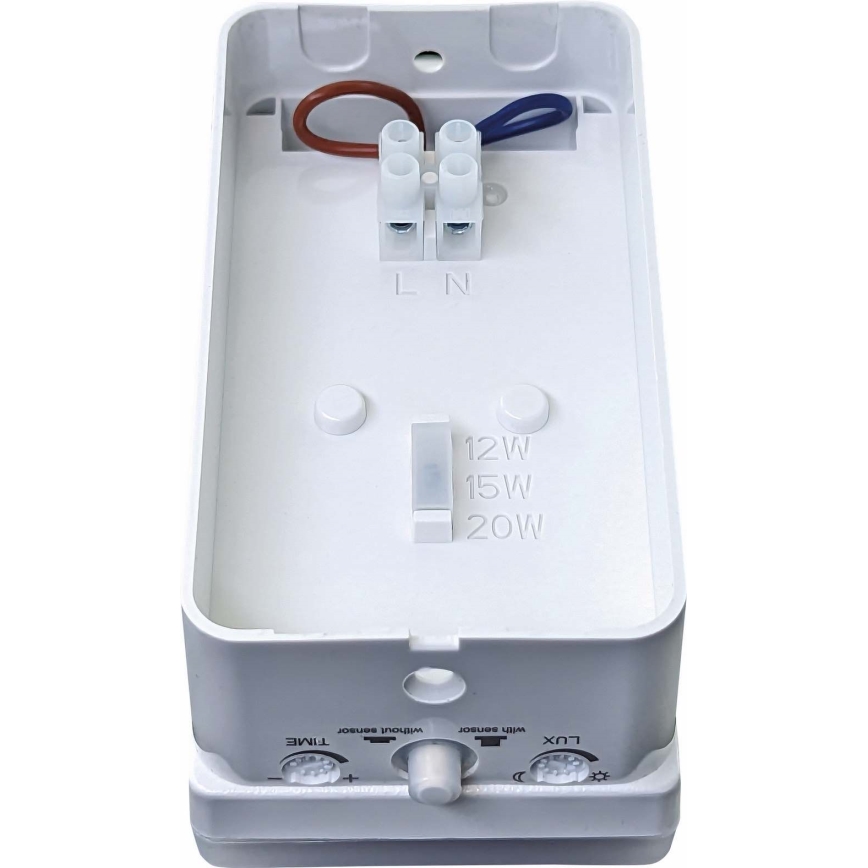 LED Applique extérieure dimmable avec capteur de mouvement et crépusculaire LED/12/15/20W/230V IP65 blanche