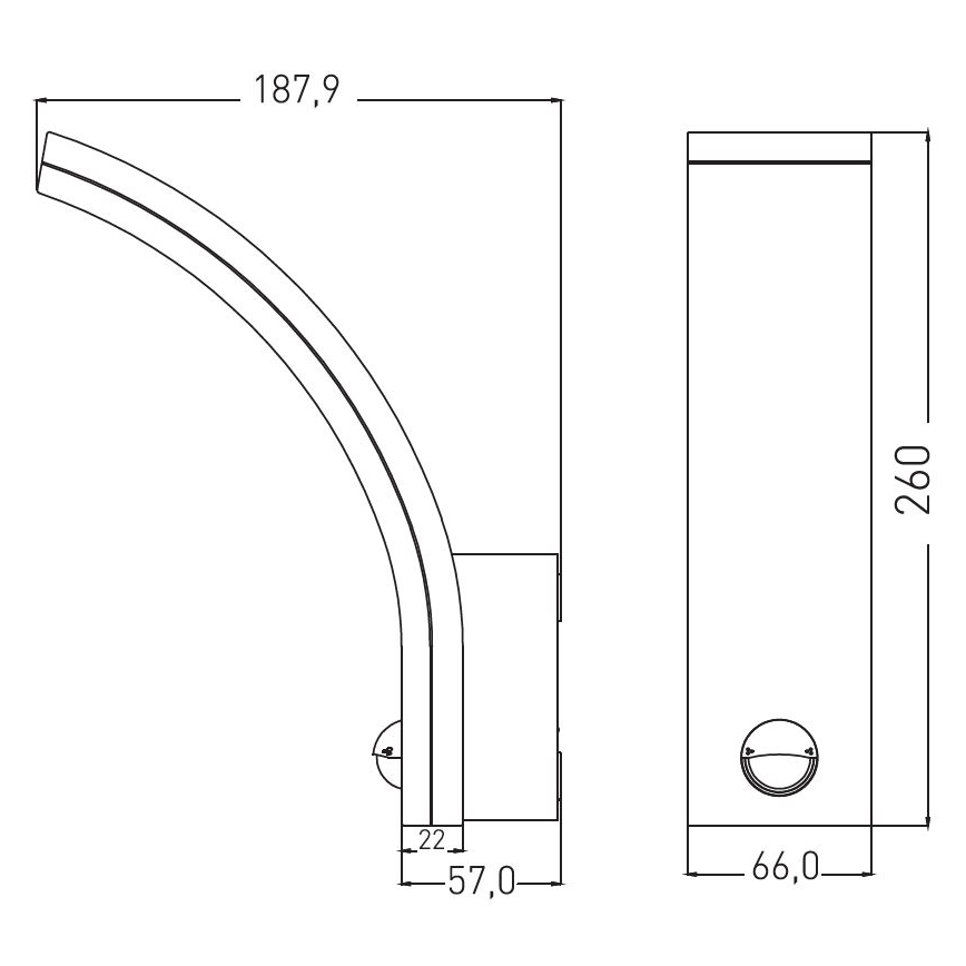 LED Applique extérieure dimmable avec capteur de mouvement et crépusculaire LED/12/15/20W/230V IP65 blanche