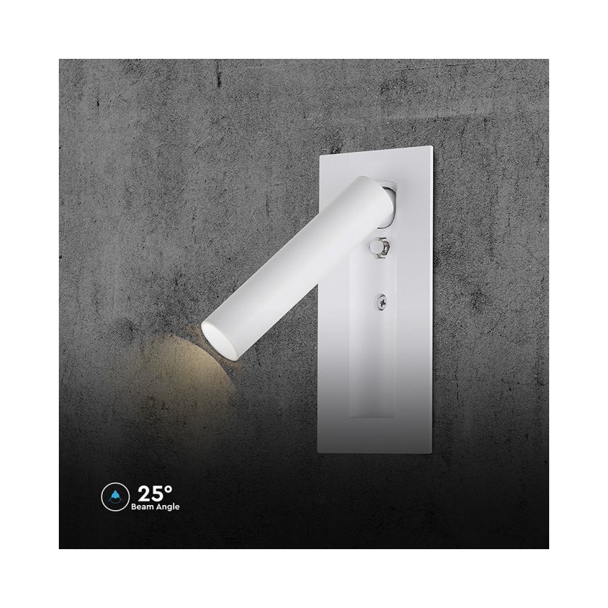 LED Applique murale spot LED/2W/230V 3000K blanche
