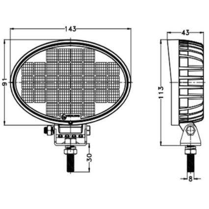 LED Autospot OSRAM LED/32W/10-30V IP68 5700K