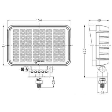 LED Autospot OSRAM LED/40W/10-30V IP68 5700K