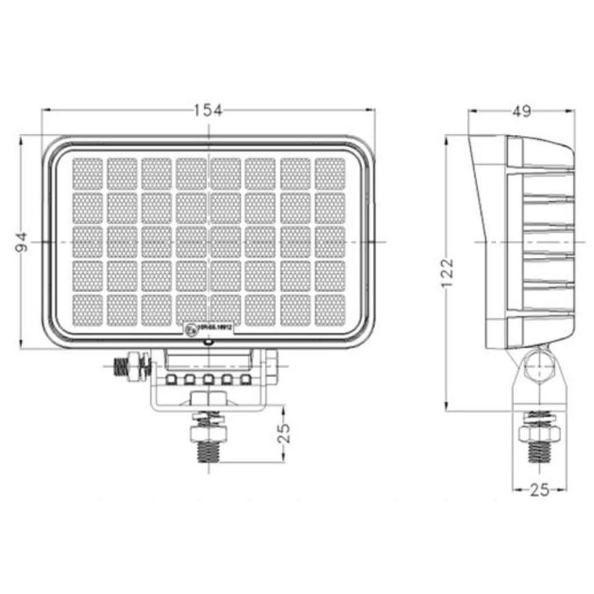 LED Autospot OSRAM LED/40W/10-30V IP68 5700K