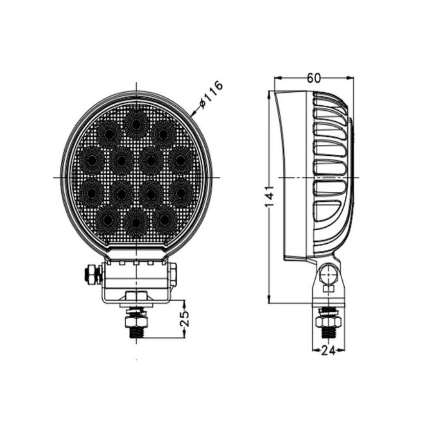 LED Autospot OSRAM LED/56W/10-30V IP68 5700K
