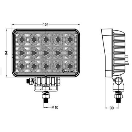 LED Autospot OSRAM LED/60W/10-30V IP68 5700K