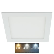LED Badkamer inbouwspot LED/18W/230V met kleurtemperatuur schakelaar IP44