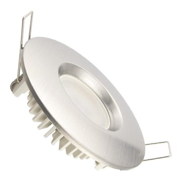 LED Badkamer inbouwspot LED/7W/230V 4000K zilver IP44