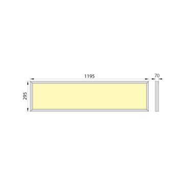 LED Badkamer met paneel in bijlage OREGA N LINX 120 LED/50W/230V IP44 4000K