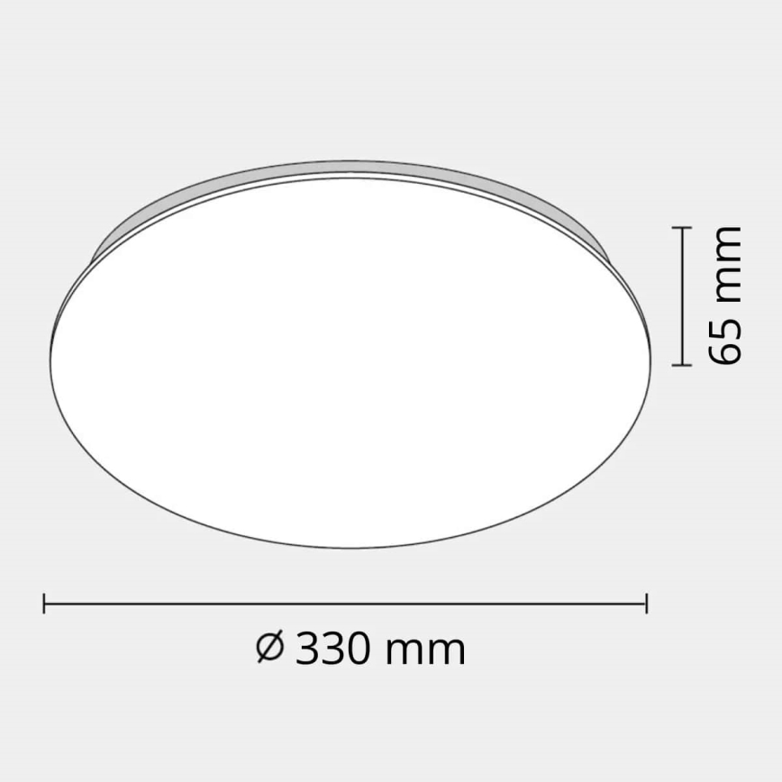 LED Badkamer plafondlamp ADAR LED/17W/230V IP44 4000K