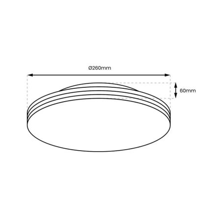 LED Badkamer plafondlamp BEVER LED/10W/230V 4000K diameter 26 cm IP44