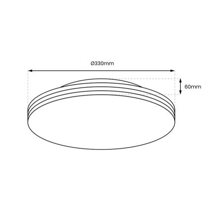 LED Badkamer plafondlamp BEVER LED/16W/230V 4000K diameter 33 cm IP44