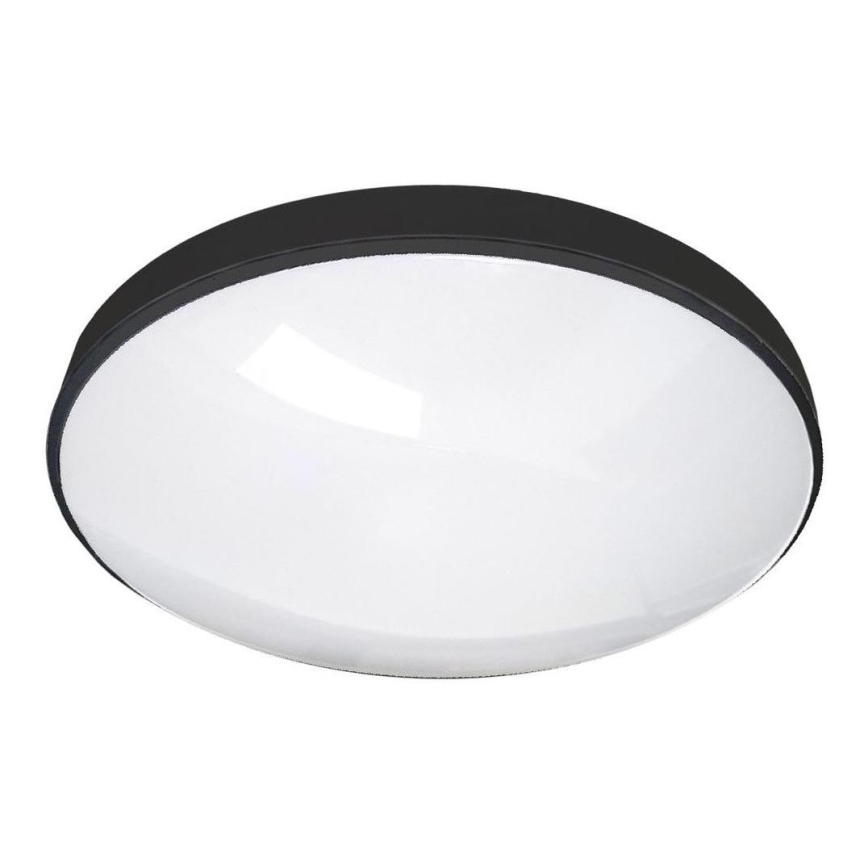 LED Badkamer plafondlamp CIRCLE LED/12W/230V 4000K diameter 25 cm IP44 zwart