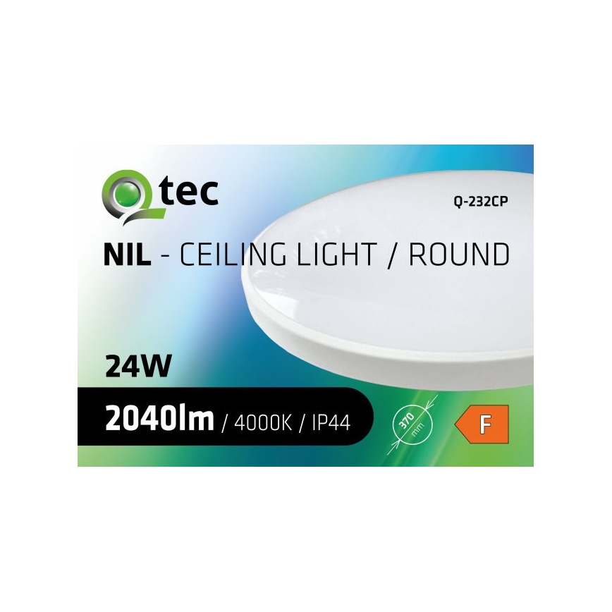 LED Badkamer plafondlamp CIRCLE LED/24W/230V 4000K diameter 37 cm IP44 wit