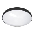 LED Badkamer plafondlamp CIRCLE LED/24W/230V 4000K diameter 37 cm IP44 zwart