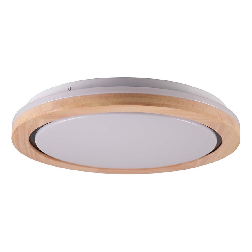 LED Badkamer plafondlamp DAREK LED/24W/230V diameter 39 cm IP44 eiken