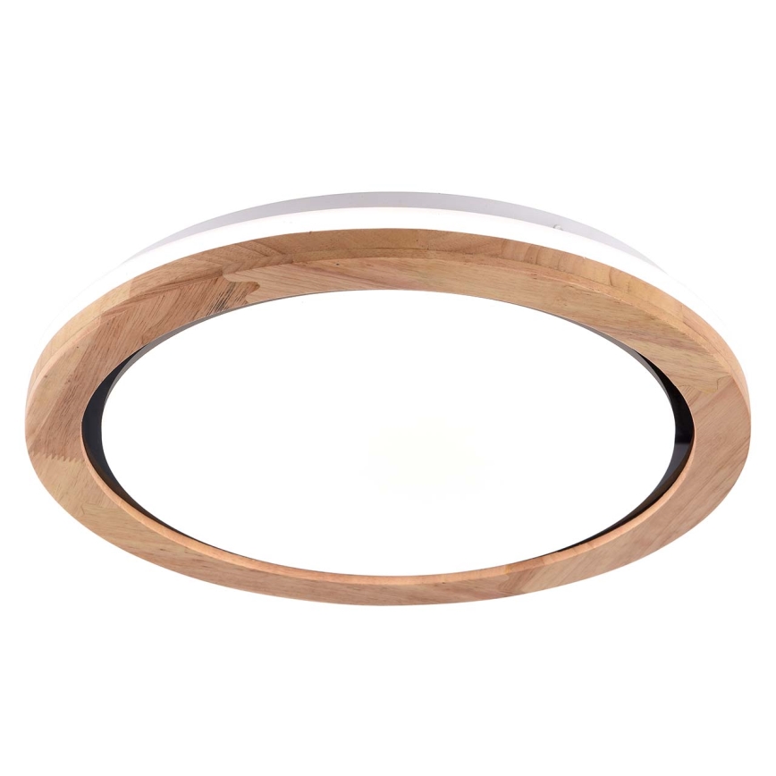 LED Badkamer plafondlamp DAREK LED/24W/230V diameter 39 cm IP44 eiken