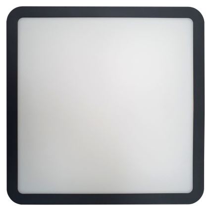 LED Badkamer plafondlamp ELLÉ LED/24W/230V 3000/4000/6500K 26x26 cm IP54 antraciet