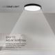 LED Badkamer plafondlamp LED/18W/230V 4000K IP44 zwart