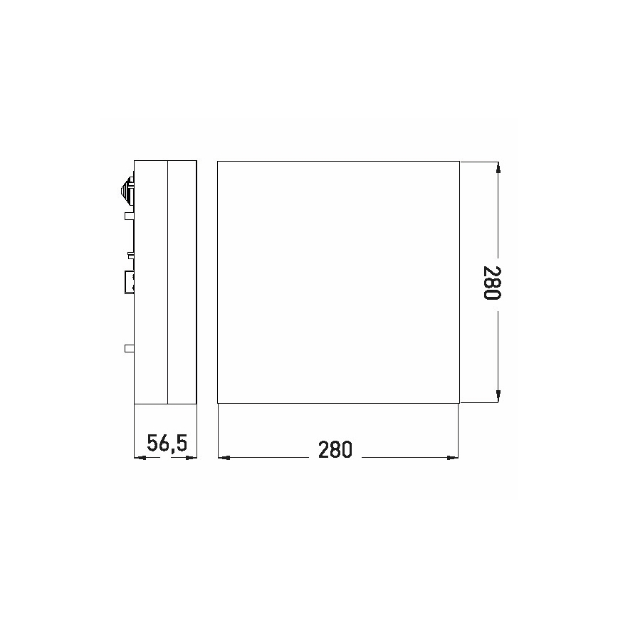 LED Badkamer plafondlamp LED/24W/230V 3000/4000/6000K 28x28 cm IP44