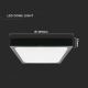 LED Badkamer plafondlamp LED/24W/230V 6500K IP44 zwart