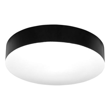 LED Badkamer plafondlamp MAKARON LED/24W/230V 3000/4000/6000K diameter 30 cm IP44 zwart
