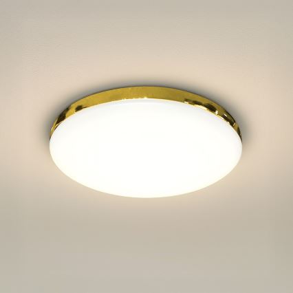 LED Badkamer plafondlamp MAYA LED/15W/230V diameter 33 cm IP44 goud