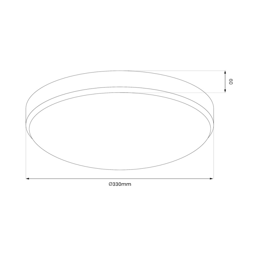 LED Badkamer plafondlamp MAYA LED/15W/230V diameter 33 cm IP44 goud