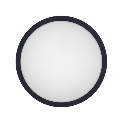 LED Badkamer plafondlamp met sensor ELLÉ LED/24W/230V 3000/4000/6500K diameter 26 cm IP54 antraciet