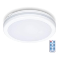 LED Badkamer plafondlamp met sensor LED/18W/230V 3000/4000/6500K IP65 diameter 30 cm wit + afstandsbediening