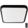 LED Badkamer plafondlamp met sensor LED/18W/230V 4000K IP44 29,5x29,5 cm zwart + afstandsbediening