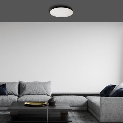LED Badkamer plafondlamp met sensor MAYA LED/13W/230V diameter 33 cm IP44 zwart