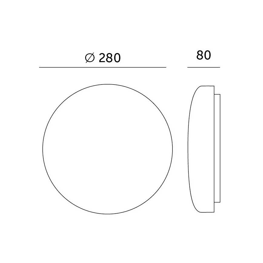 LED Badkamer plafondlamp met sensor SOFI LX LED/13W/230V IP44 diameter 28 cm