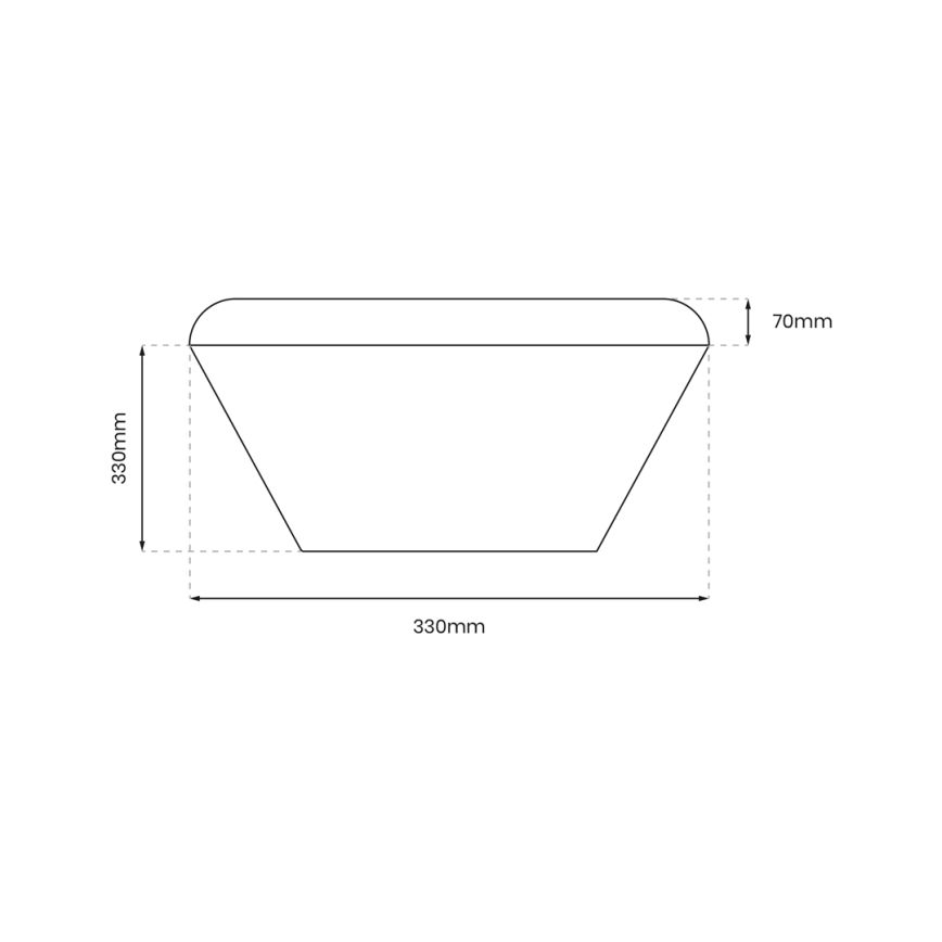 LED Badkamer plafondlamp NEMO LED/17W/230V IP44 zwart