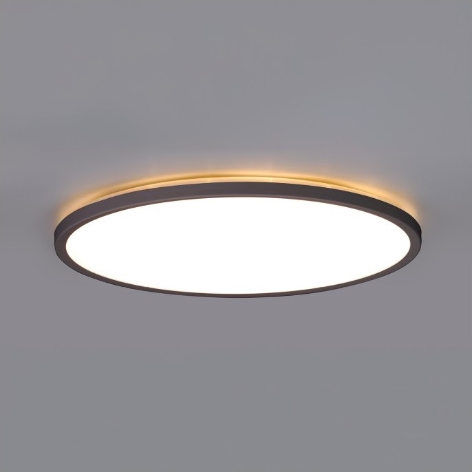 LED Badkamer plafondlamp NIVERA LED/24W/230V IP54 3000/4000/6000K Ø 30 cm zwart