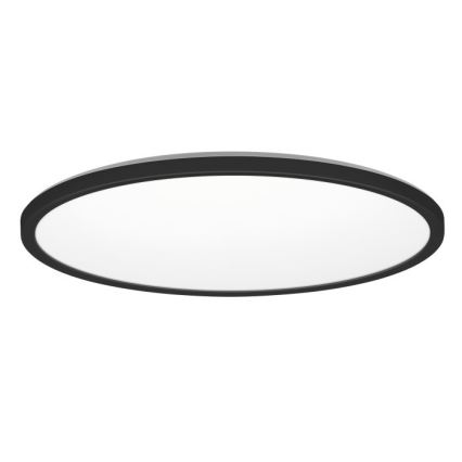 LED Badkamer plafondlamp NIVERA LED/32W/230V IP54 3000/4000/6000K Ø 42 cm zwart