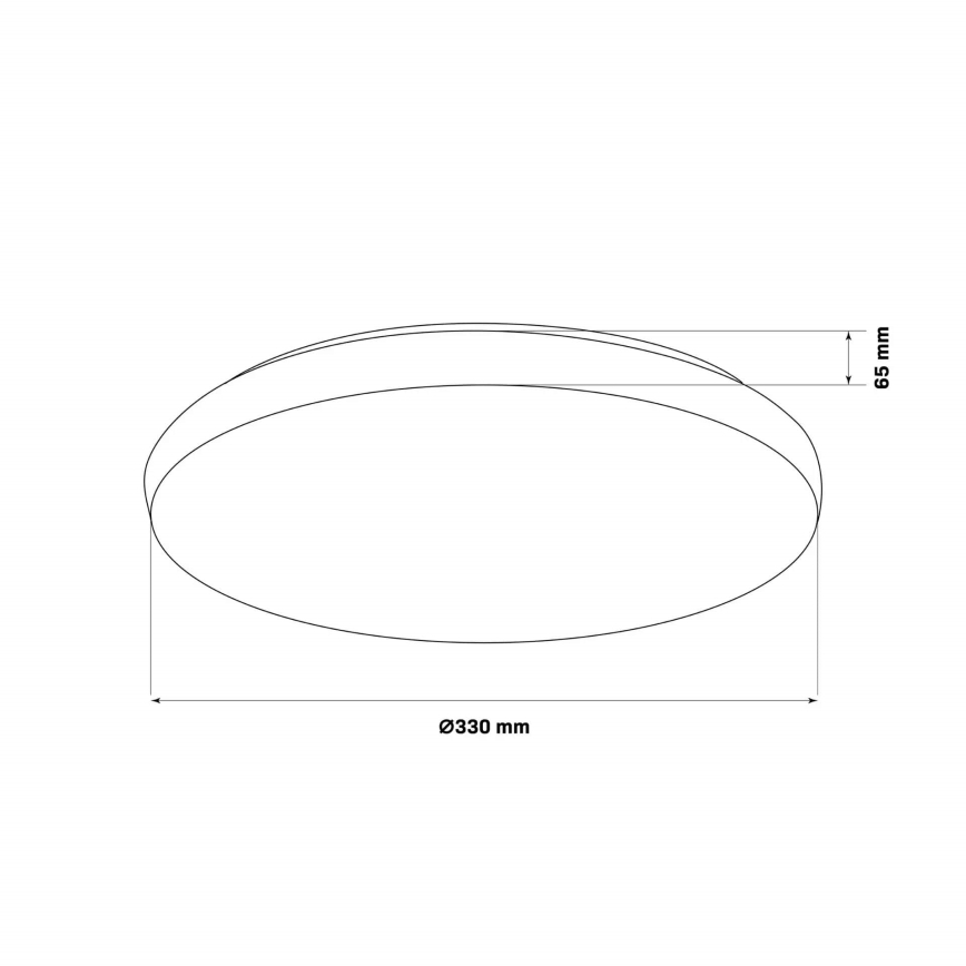 LED Badkamer plafondlamp PIRIUS LED/17W/230V diameter 33 cm IP44