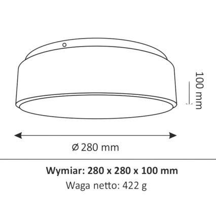 LED Badkamer plafondlamp RENE LED/15W/230V IP44 wit