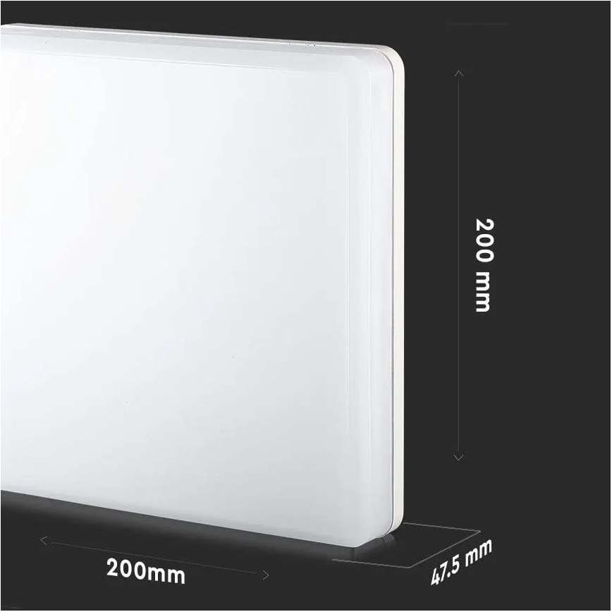 LED Badkamer plafondlamp SAMSUNG CHIP LED/15W/230V 6500K IP44 20x20 cm