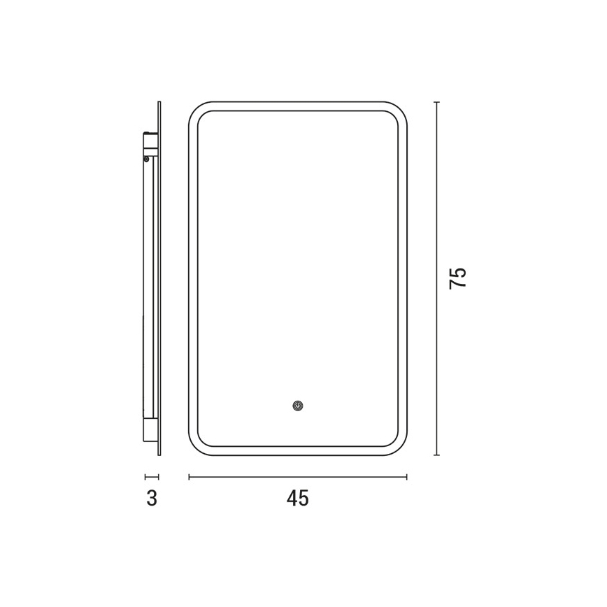 LED Badkamer spiegel met achterkantverlichting LED/18W/230V 4000K IP44