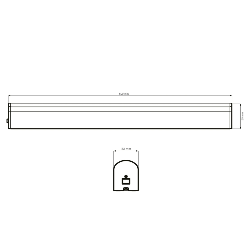 LED Badkamer spiegelverlichting ALEX LED/15W/230V 4000K 60 cm IP44 glanzend chroom