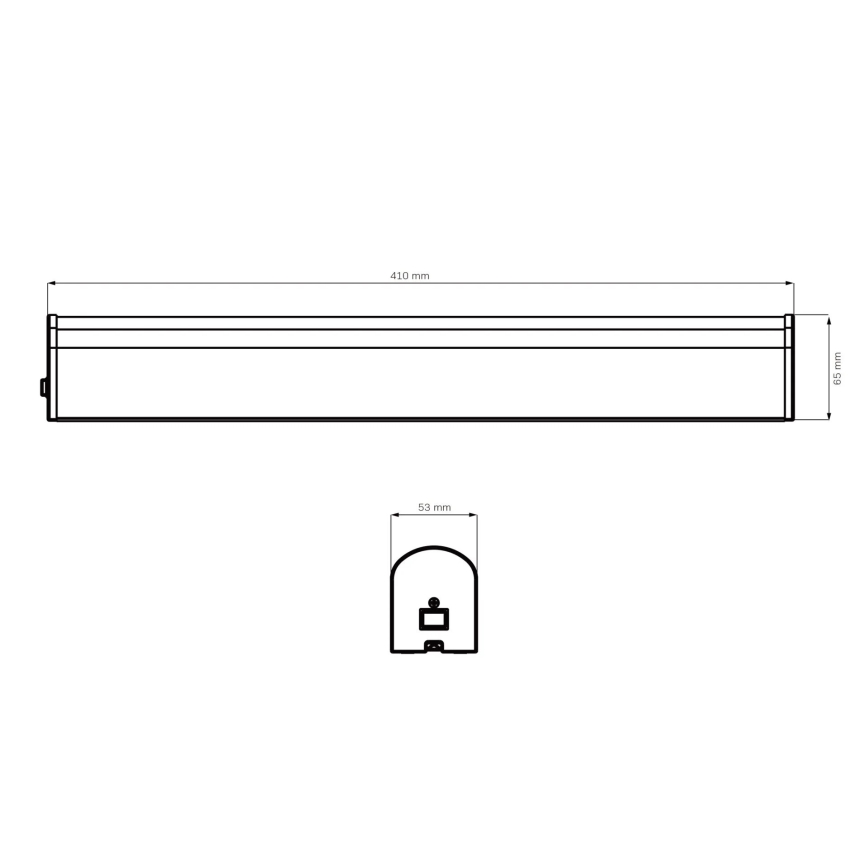 LED Badkamer spiegelverlichting ALEX LED/8W/230V 4000K 41 cm IP44 glanzend chroom