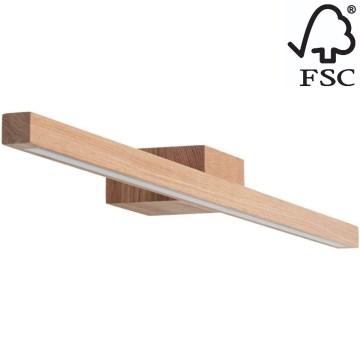 LED Badkamer spiegelverlichting AQUAVIVA LED/12W/230V 80 cm IP44 eiken – FSC gecertificeerd