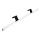LED Badkamer spiegelverlichting MIRROR LED/12W/230V 80 cm IP44 zwart