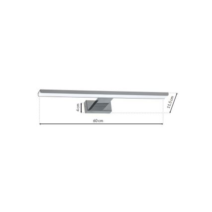 LED Badkamer spiegelverlichting SHINE 1xLED/13,8W/230V IP44