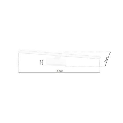 LED Badkamer spiegelverlichting SPLASH LED / 12W / 230V IP44