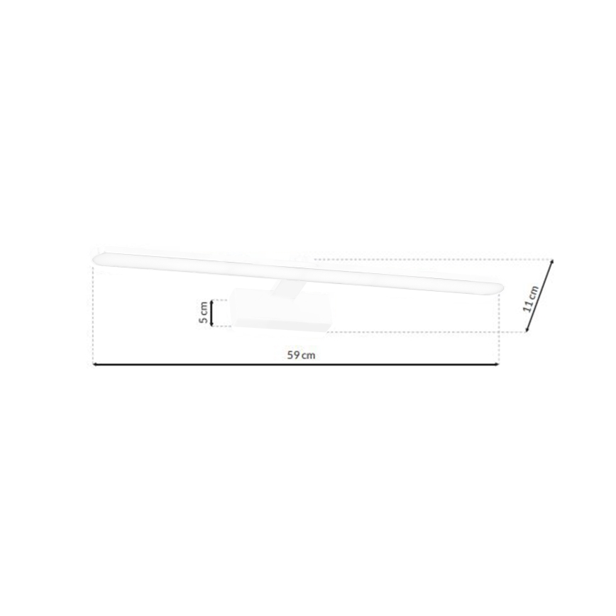 LED Badkamer spiegelverlichting SPLASH LED / 12W / 230V IP44