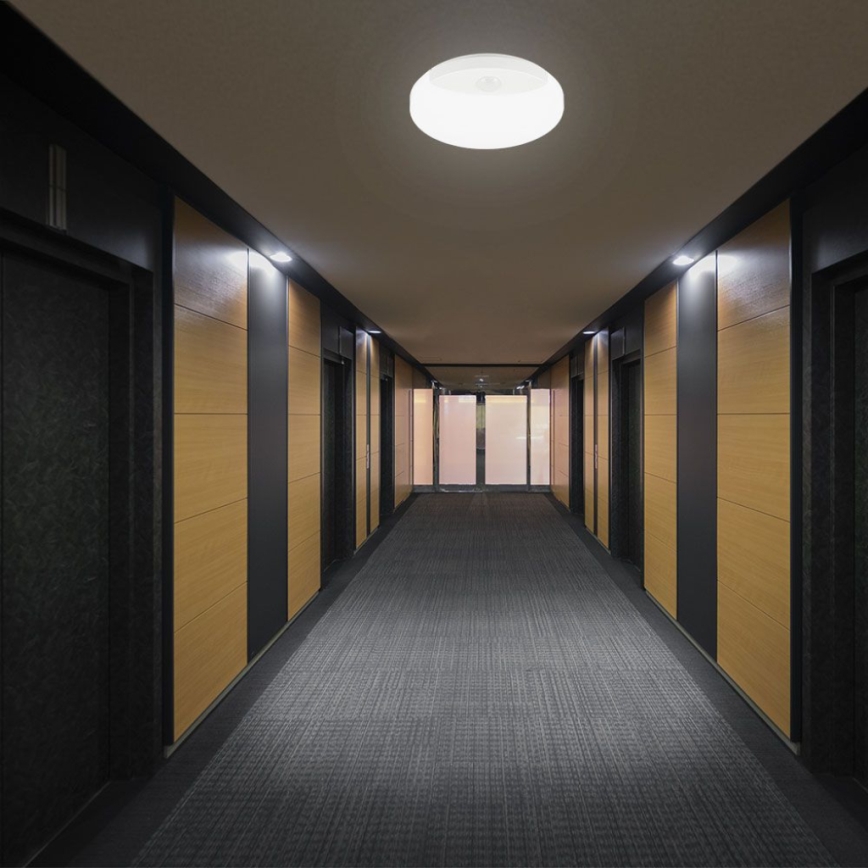 LED Badkamer wandlamp met sensor SAMSUNG CHIP LED/15W/230V 3000/4000/6000K IP44 wit