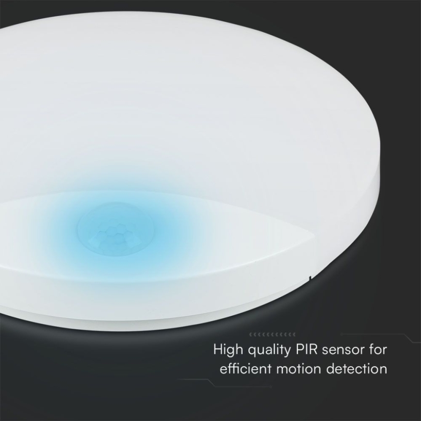 LED Badkamer wandlamp met sensor SAMSUNG CHIP LED/15W/230V 3000/4000/6000K IP44 wit