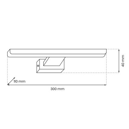 LED Badkamer wandverlichting SHINE 1xLED/7W/230V IP44