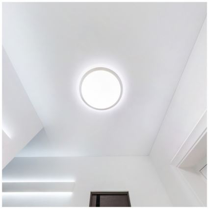 LED badkamer plafondlamp DEFENDER LED/12/18/24W/230V 3000/4000/6500K IP65 Ø 30 cm wit